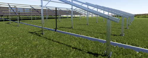 Ground Mounted Root system Parallel to the Slope